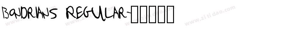 Bondrians Regular字体转换
